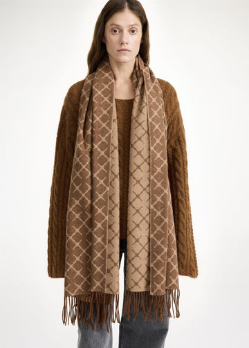 Ortega Cashmere-Blend Scarf Bison