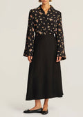 Striped Organza Blouse Midnight Field