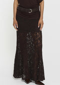 Akasha Lace Skirt Mocha Brown
