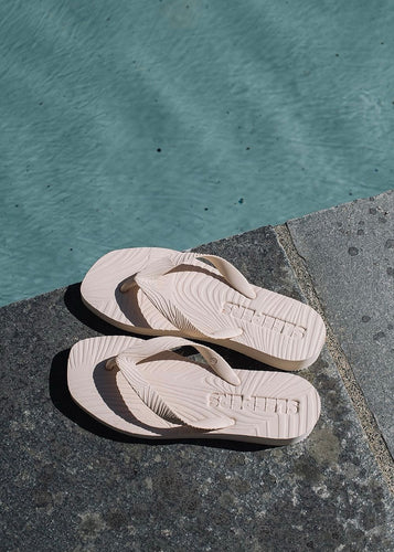 Tapered Platform Flip Flop Eggnog