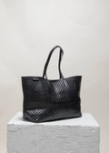 ISAI Black Twill Shopper bag