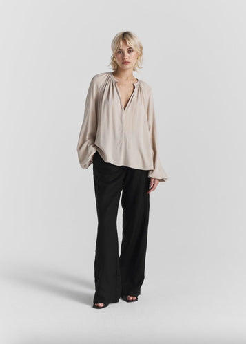 Sarai Blouse | Greige
