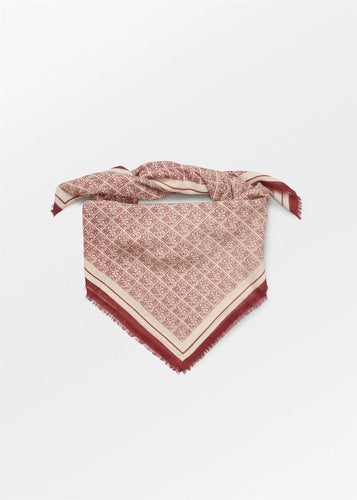 Rosea Square Siw Scarf Tibetan Red