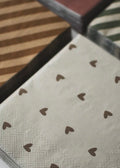 Servietter Beige m/hjerter