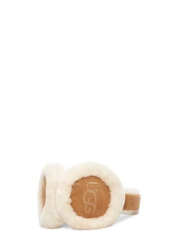W UGG Emb Logo Earmuff Chestnut