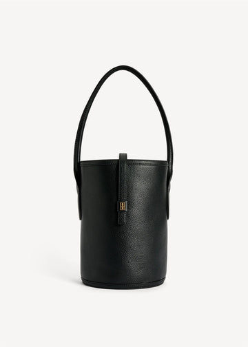Marylle Grainy Bucket Bag Black