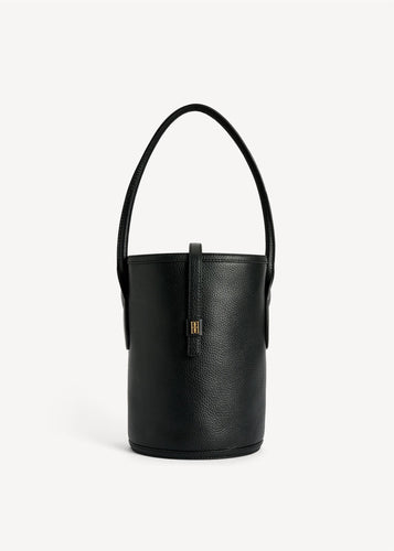 Marylle Grainy Bucket Bag Black