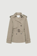 Majorstuen Trench Short Khaki
