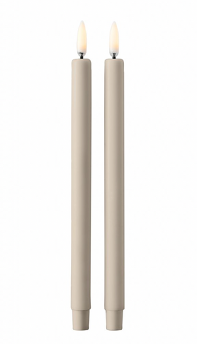 Stoff Nagel Led-Lys 2 stk Sand