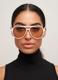 Stevie Solbrille Vanilla & Brown