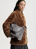 Lelou Leather Bag Brushed Grey