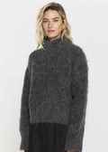 Ritva Knitted Sweater Dk Gry Melange