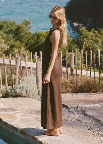 Lydie Maxi Dress Coffee