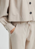 Zoie Cargo Trousers Light Beige Melange