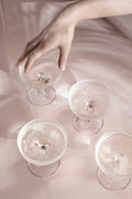 Ripple Champagne Saucers Clear | 2-Pakning