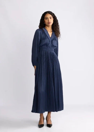 Alisson Solid Dress Navy