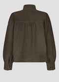Zoine Suede Jacket Black Olive