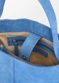 Suede Fraya Small Bag Azure Blue