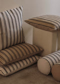 Twill Bolster Cushion Cashmere & Black