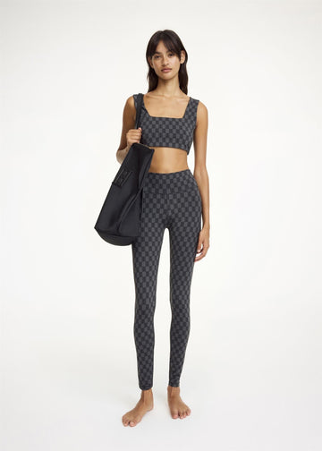 Polene Tights Monogram Black & Grey