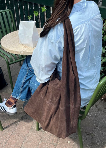 Suede Dalliea Bag Dark Brown