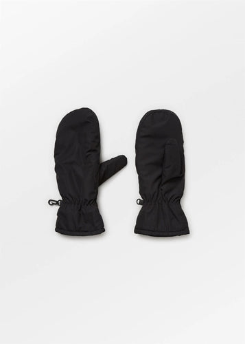 Padded Nylona Mitten Black