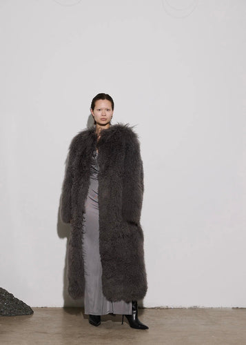 All Night Long Coat Grey
