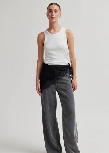 Lacia Lace Scarf Black