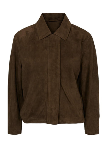 Chloe Suede Jacket Brown