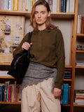 Opany Triangle Scarf Grey Melange