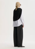 Pinne Wool Cape Black