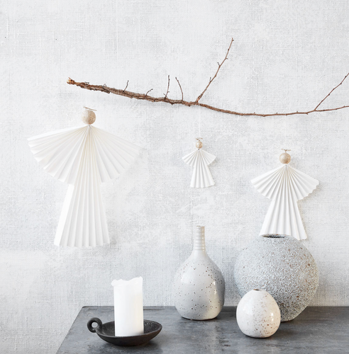 Ornaments Angels Medium Hvit