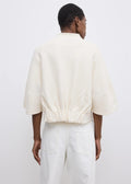 Short Wool Cardigan Off White