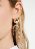 Chain Loop Earrings Gold