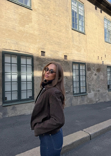 Chloe Suede Jacket Brown