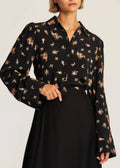 Striped Organza Blouse Midnight Field