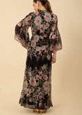 Alanna Long Dress Silk Viscose Black