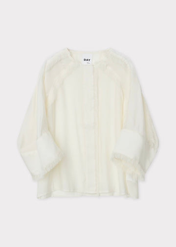 Cassie Sheer Fringes Blouse