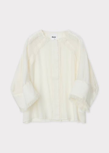 Cassie Sheer Fringes Blouse