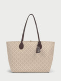 Abigail Printed Tote Bag Sand