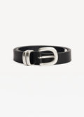 Zoilo Leather Belt Black
