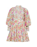 Cotton Slub Mini Dress Flora