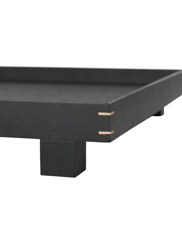 Bon Wooden Tray Large | Black Stained Oak