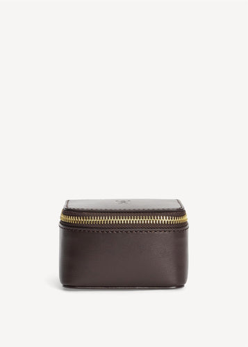 Aya Bijoux Jewellery Bag Dark Brown