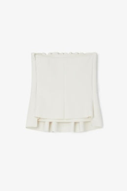 Sculpted Tube Top | White