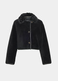 Elda Lamb Fur Jacket Black