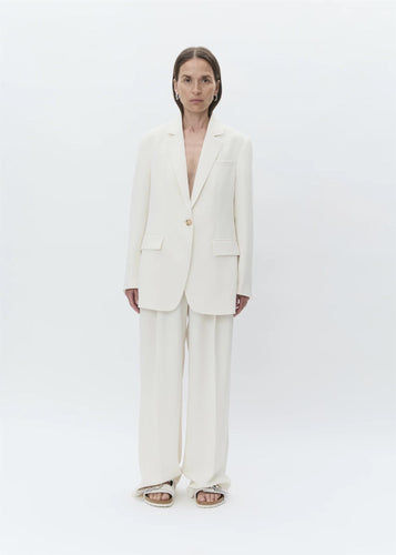 Elton Classic Gabardine Blazer Ivory Shade