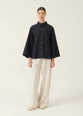 Shino Non Iron Poplin Shirt Navy