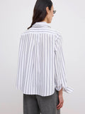 Cropped Shirt White Black