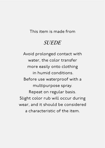 Suede Dalliea Bag Dark Brown